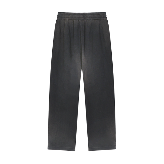 Sun Fade Raw Edge Straight-Leg Sweatpants - Stylish Sun Fade Sweatpants for Ultimate Comfort
