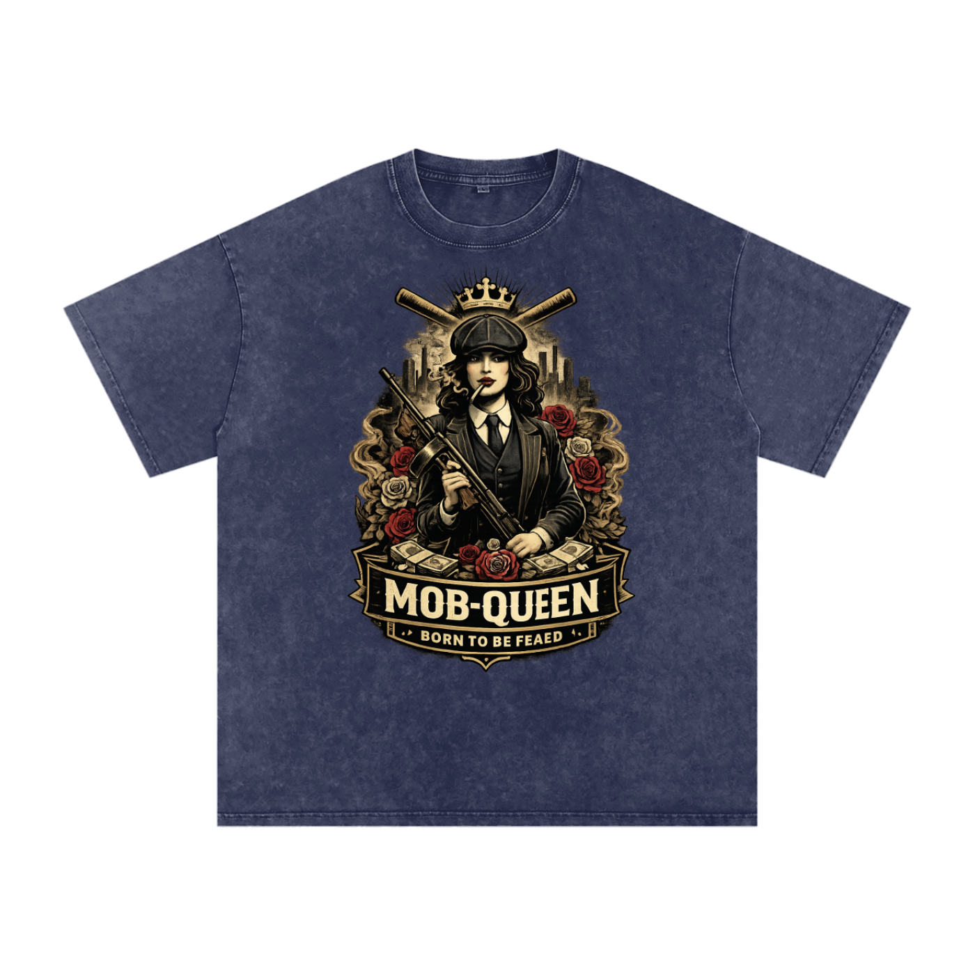 Women's Oversized Cotton T-Shirt - Snow Washed for Ultimate Comfort