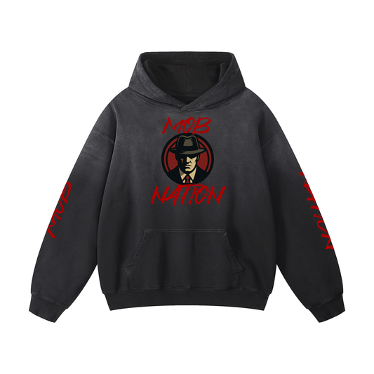 Heavyweight Sunfade Oversized Hoodie - MobsterNation